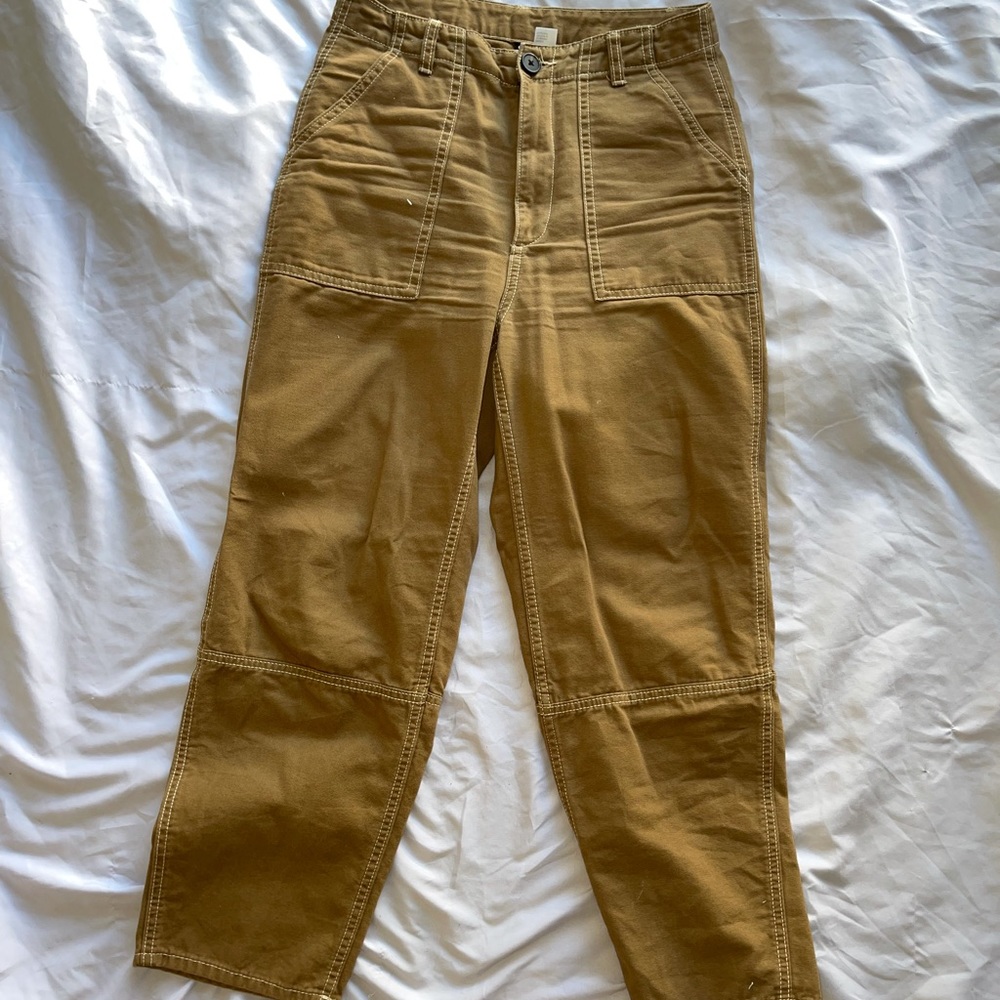 Tan Straight leg tan pants • H&M
